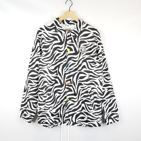 Salem 7 Zebra Coaches Jacket NWT - Picture 3 of 8